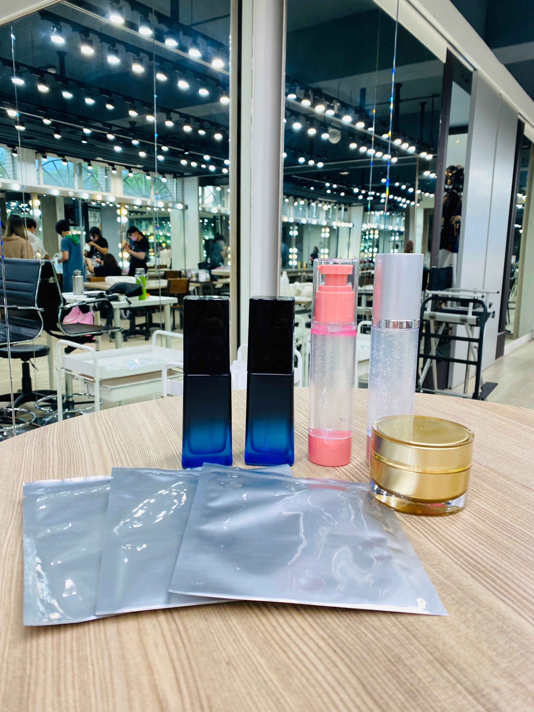本次研習成果 【乾洗手、精華液、水凝霜、面膜】